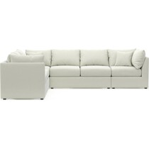 nest white sectional   