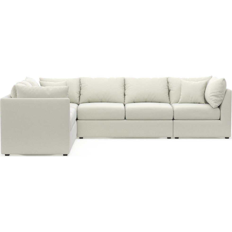nest white sectional   