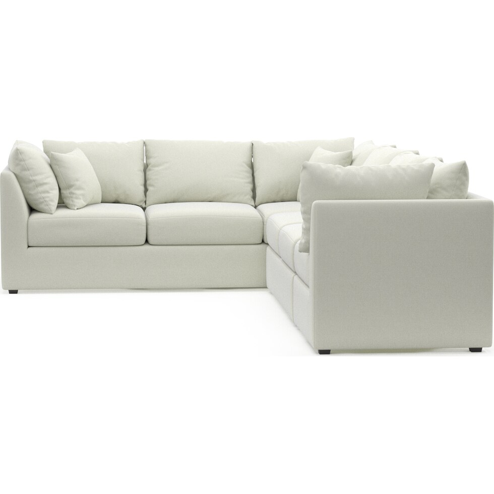 nest white sectional   