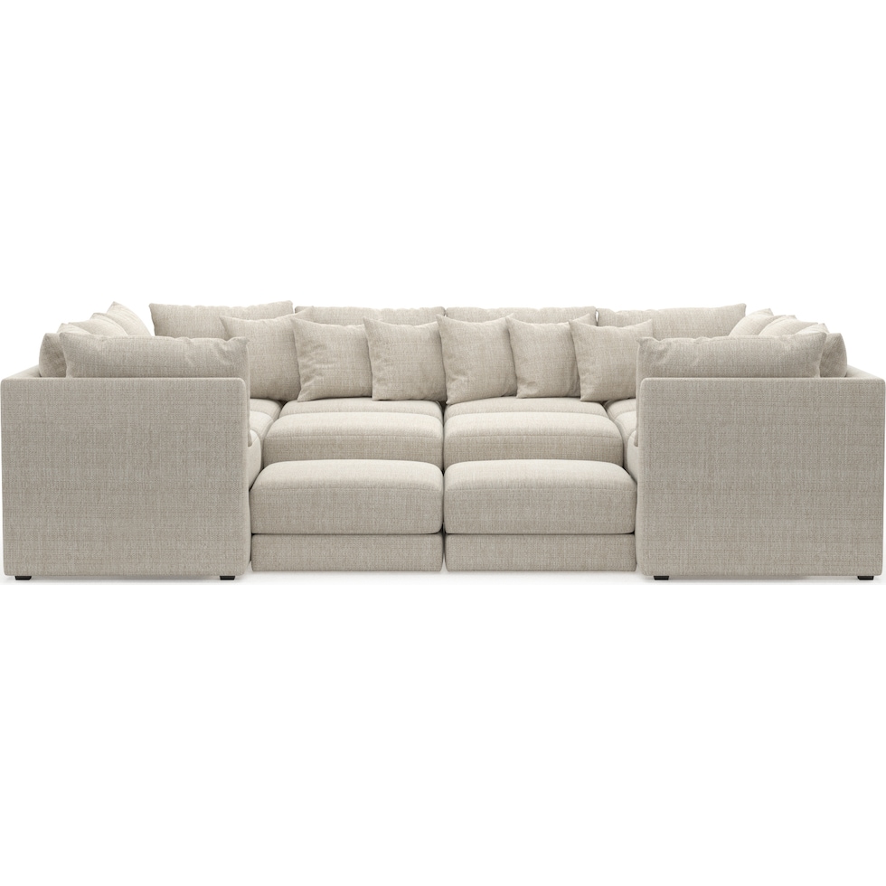 nest white sectional   