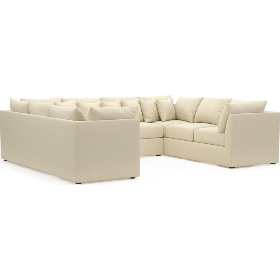 nest white sectional   