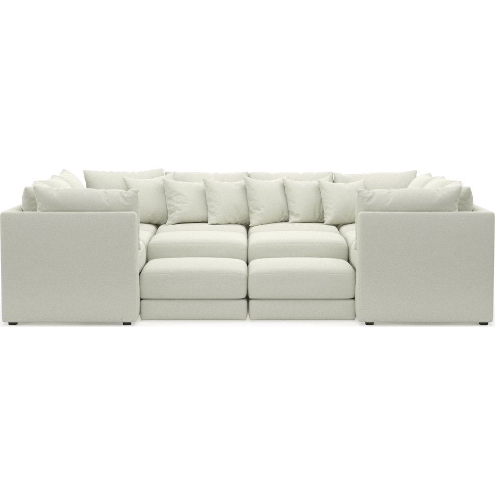 nest white sectional   