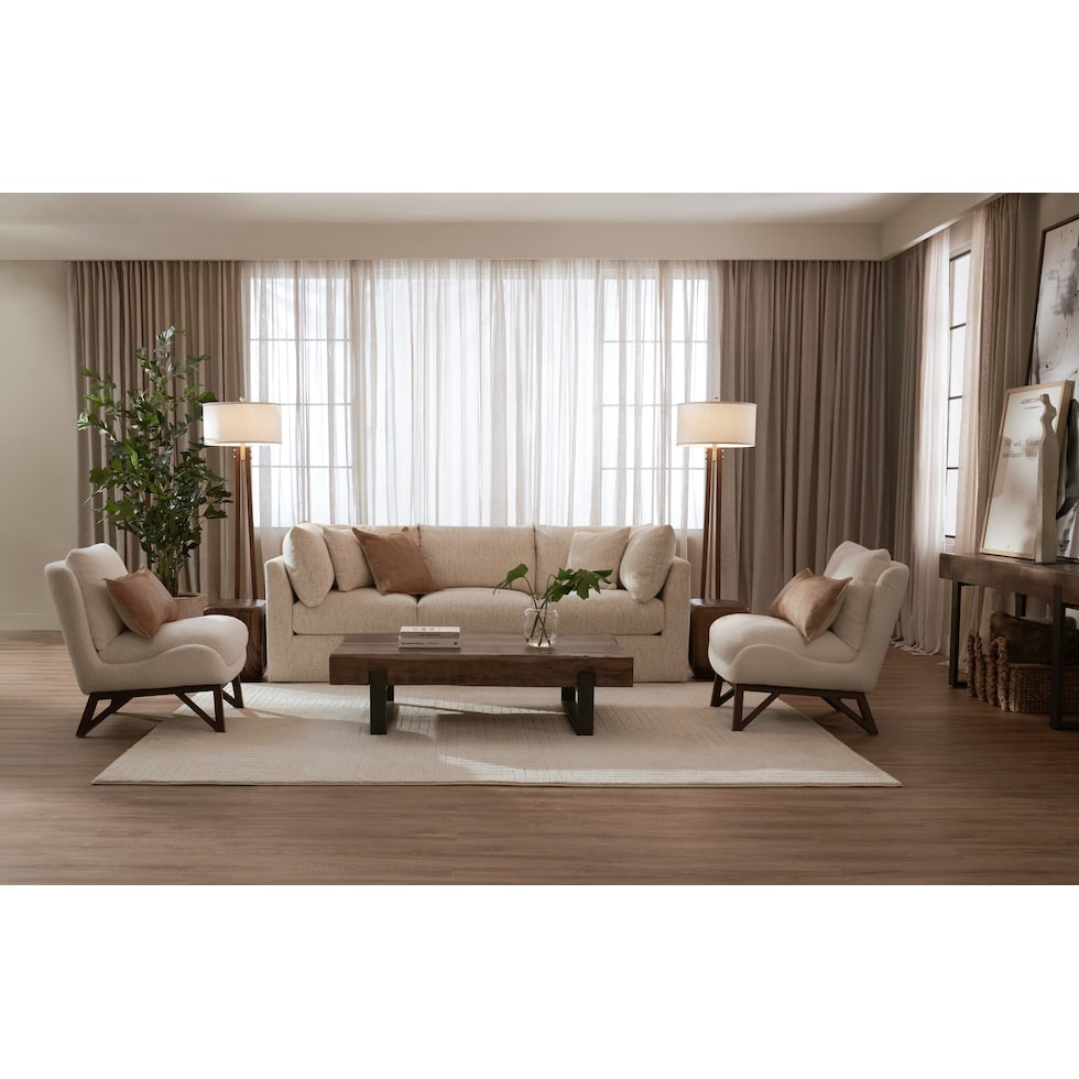 nest white sofa   