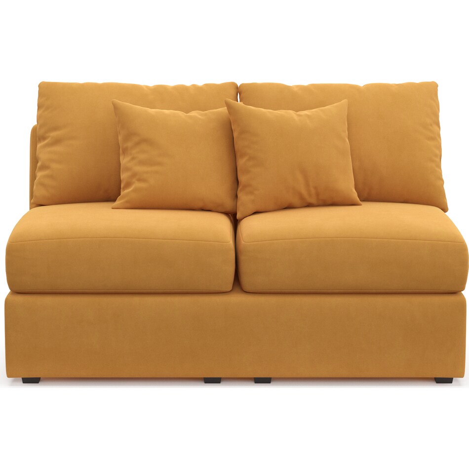 Nest Foam Comfort Armless Loveseat Bella Harvest American Signature