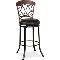 netta dark brown bar stool   