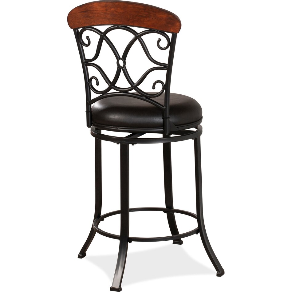 netta dark brown counter height stool   