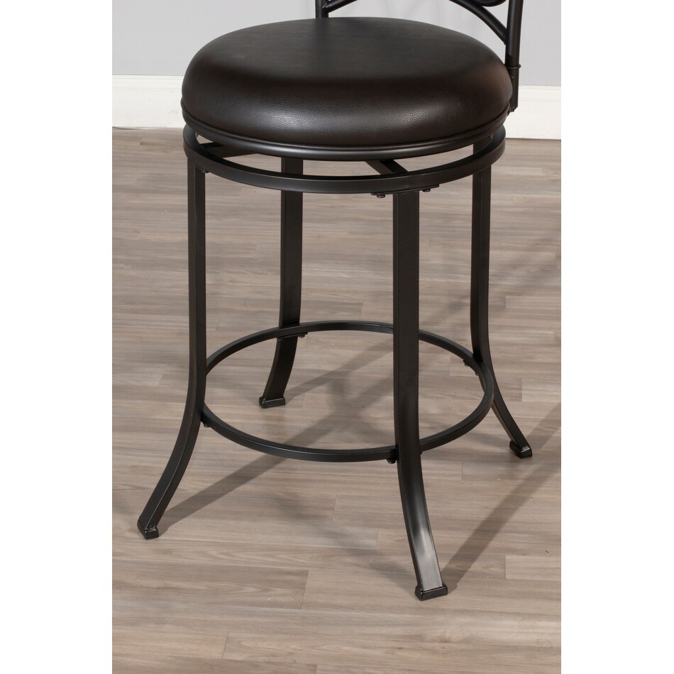 netta dark brown counter height stool   