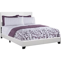 nettie white queen bed   