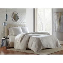 neutral queen bedding set   