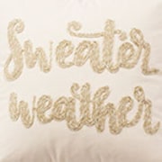 Sweater Weather 20"x20" Pillow - Natural