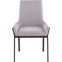 neville gray dining chair   