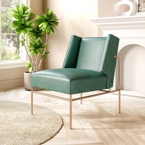 neville green accent chair   