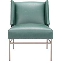 neville green accent chair   