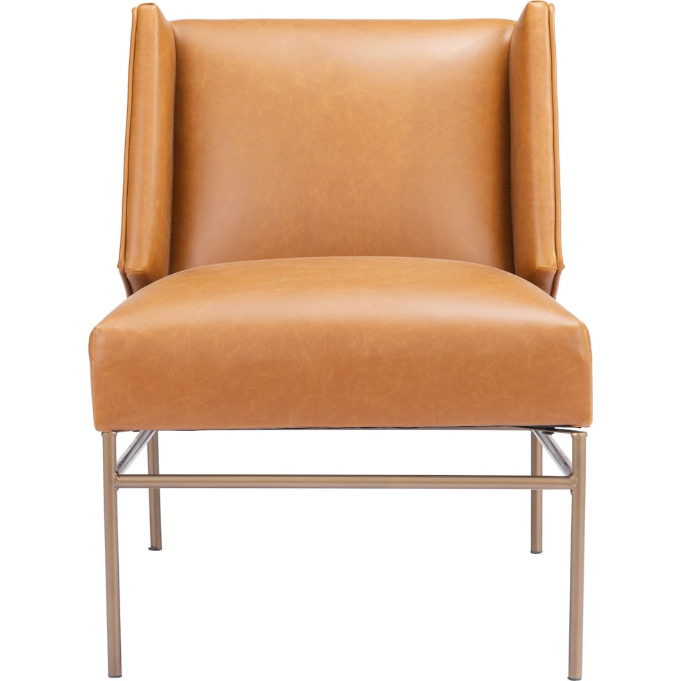 neville light brown accent chair   