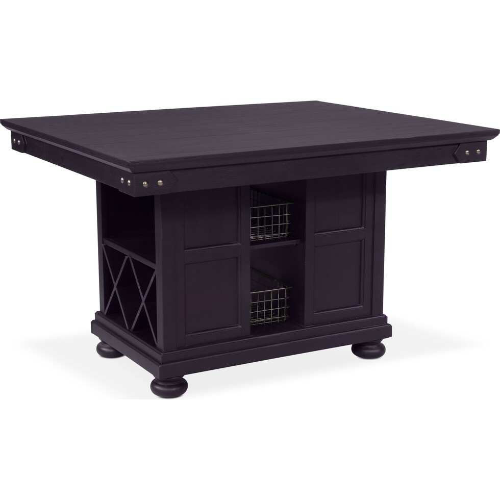 new haven ch black kitchen island   