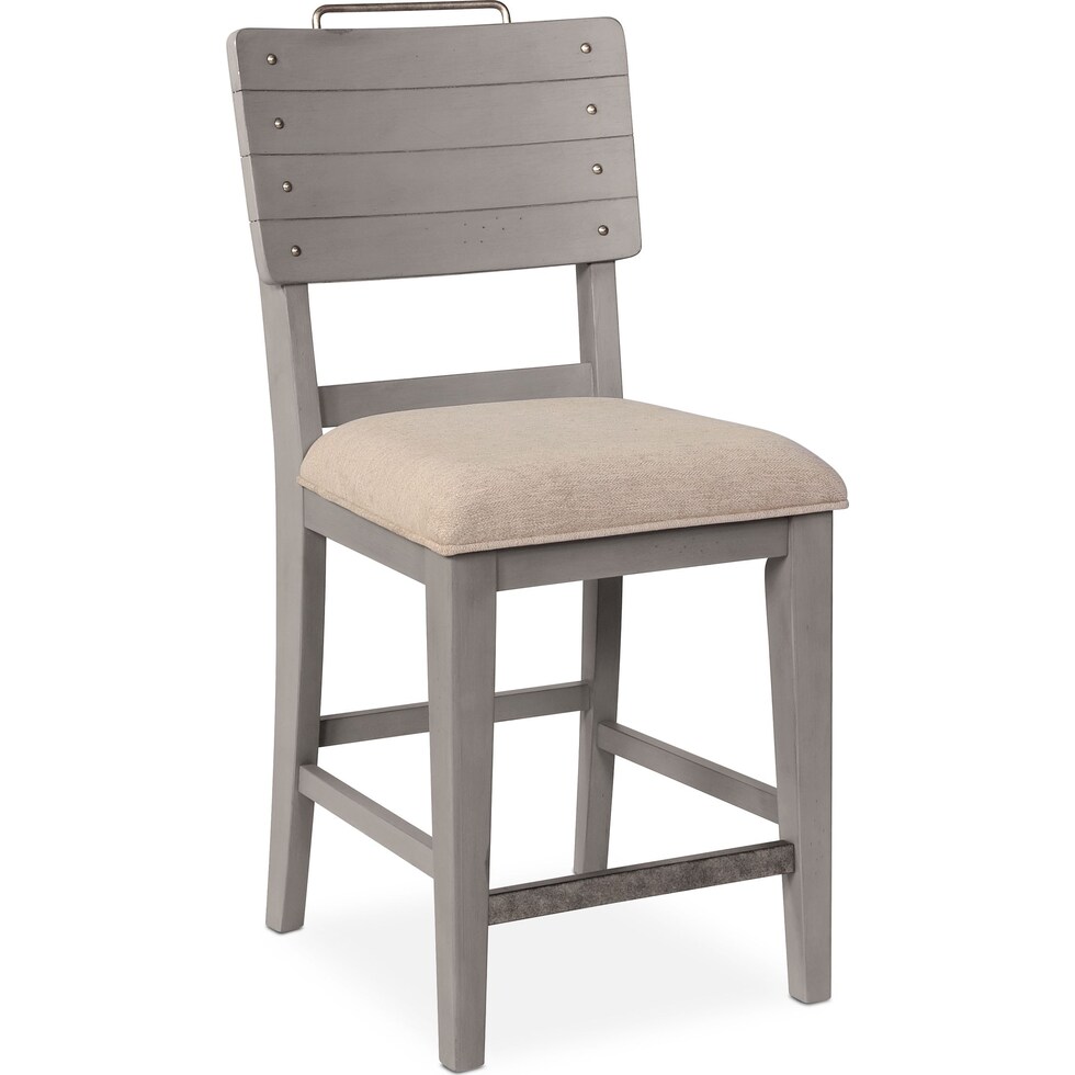 new haven ch gray counter height stool   