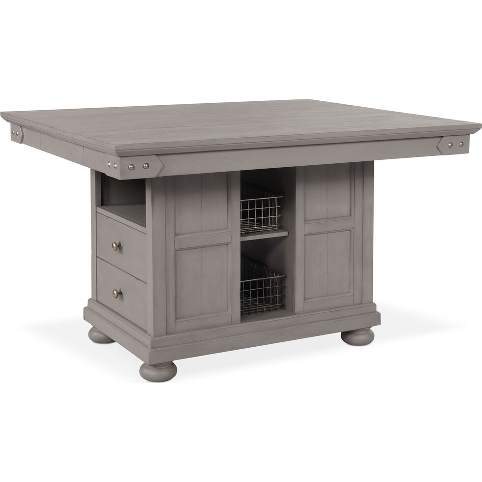 new haven ch gray kitchen island   