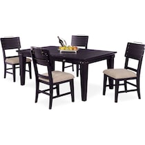 new haven black  pc dining room   