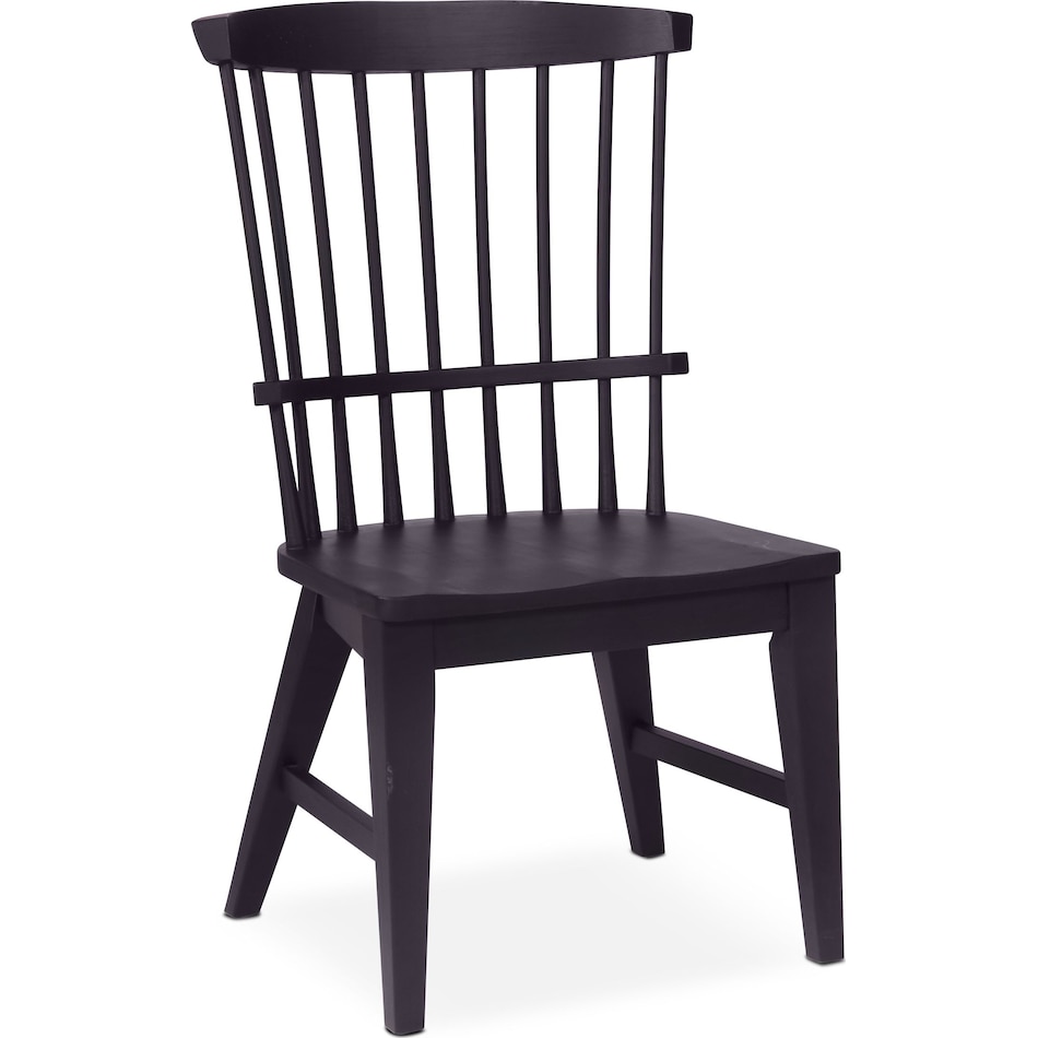 new haven black side chair   