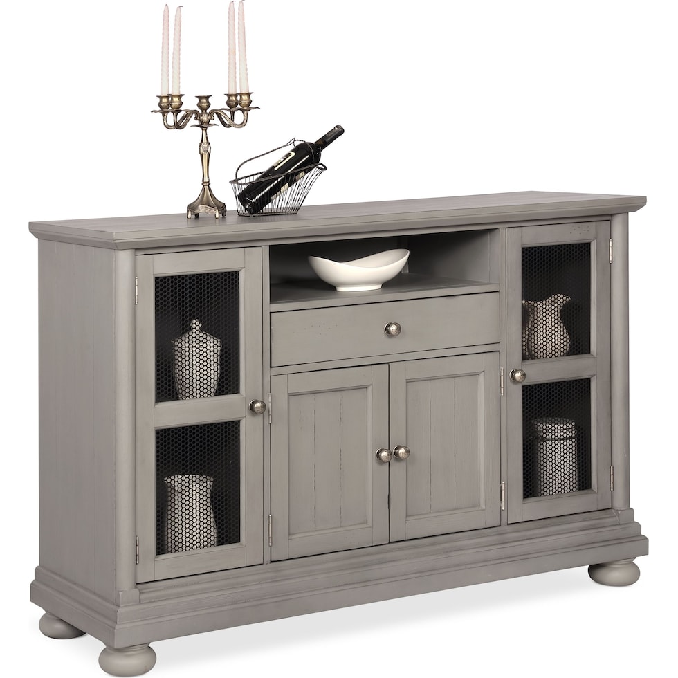 new haven gray buffet   