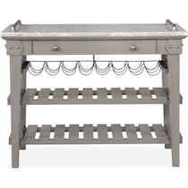 new haven gray serving cart   