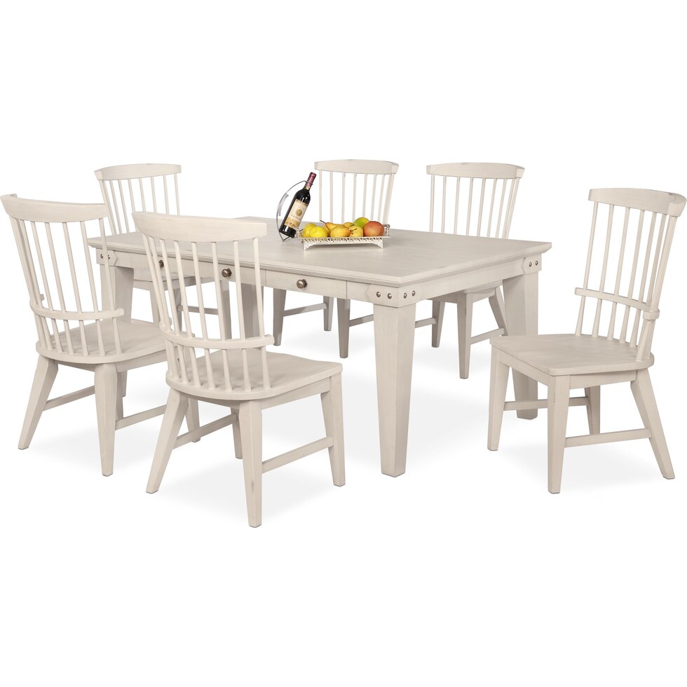 new haven white  pc dining room   