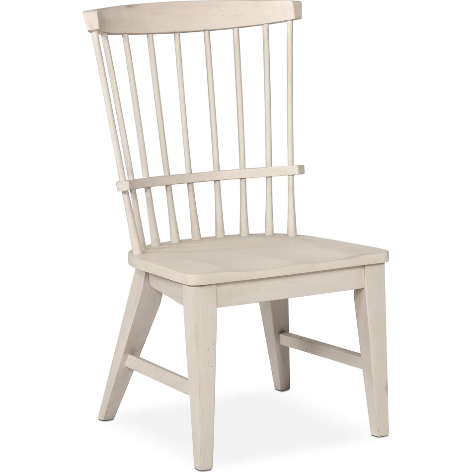 new haven white side chair   