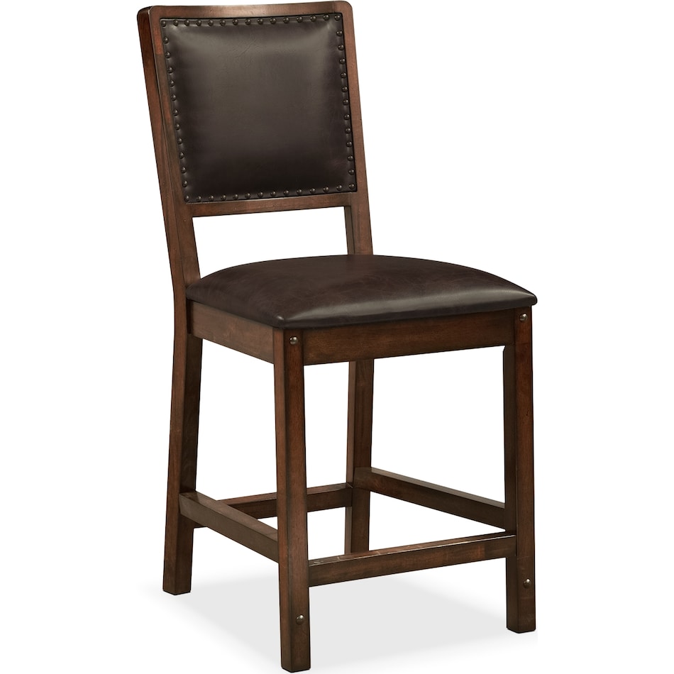 newcastle counter height dark brown counter height chair   