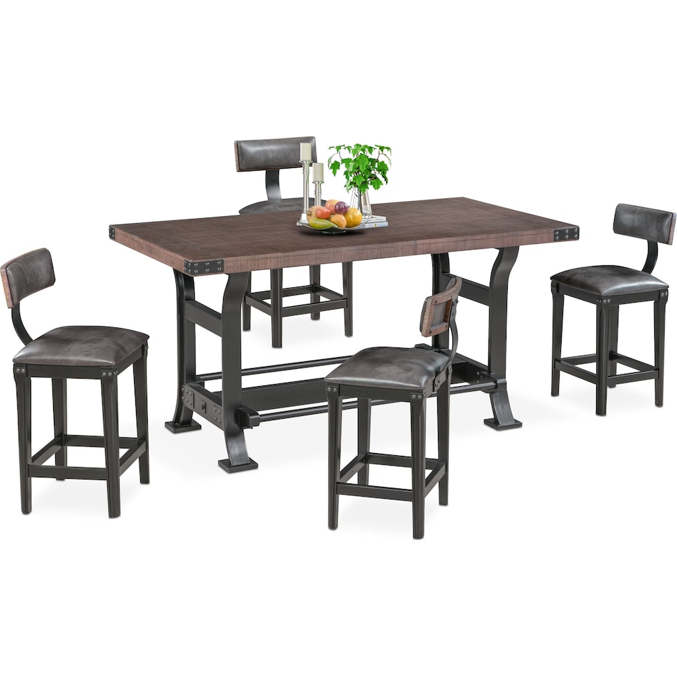 newcastle counter height gray  pc counter height dining room   