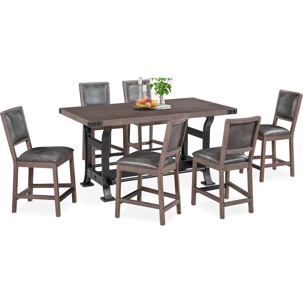 newcastle counter height gray  pc counter height dining room   