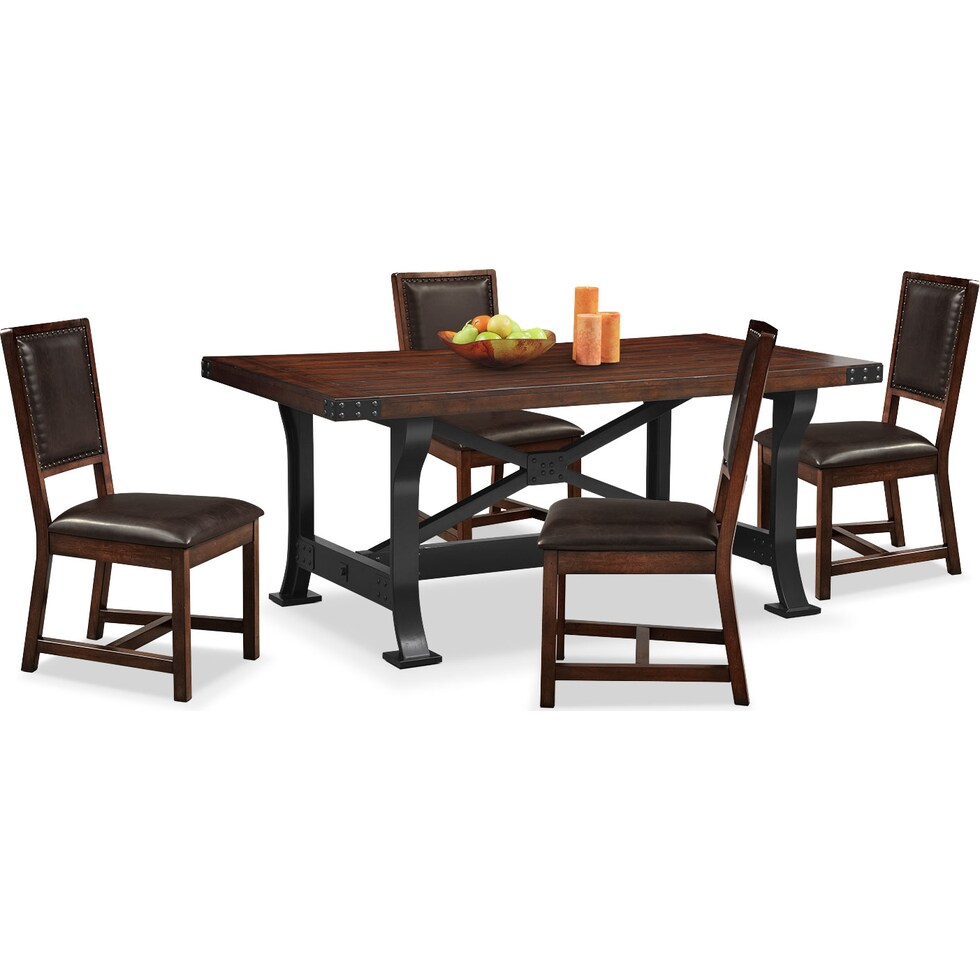 newcastle standard height dark brown  pc dining room   