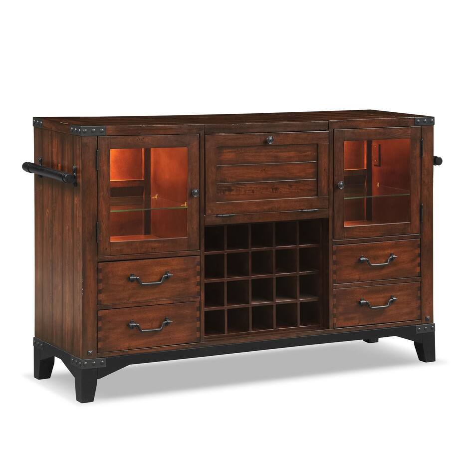 Newcastle Sideboard Mahogany American Signature Furniture