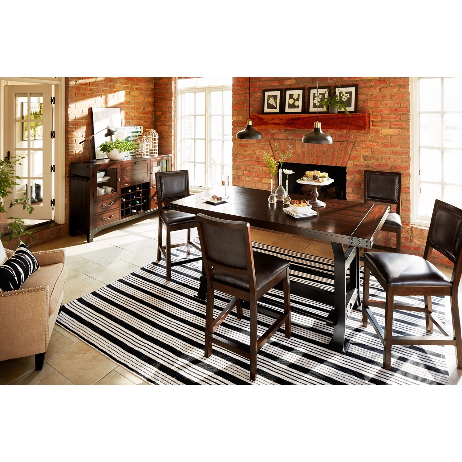 value city furniture counter height dining set