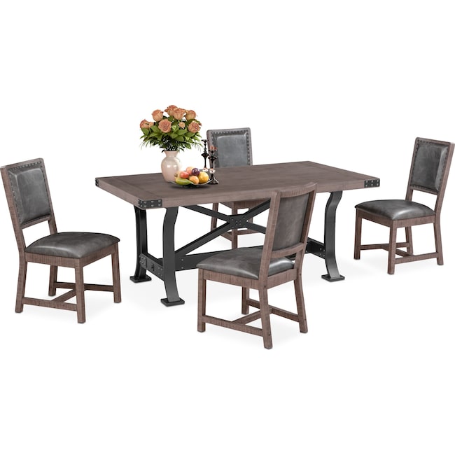 Dining Room Furniture - Newcastle Dining Table and 4 Side Chairs