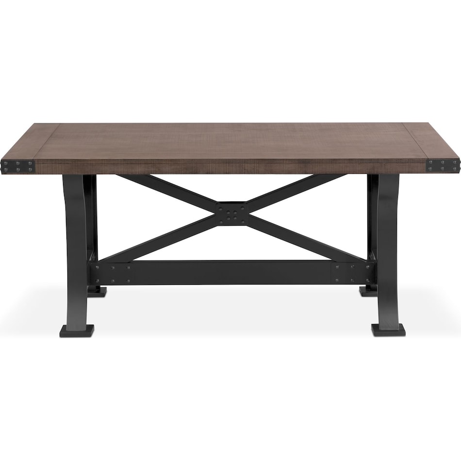 Newcastle Dining Table Gray American Signature Furniture