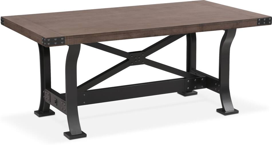 Newcastle Dining Table Gray American Signature Furniture