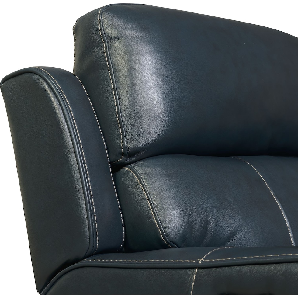 newport blue power recliner   