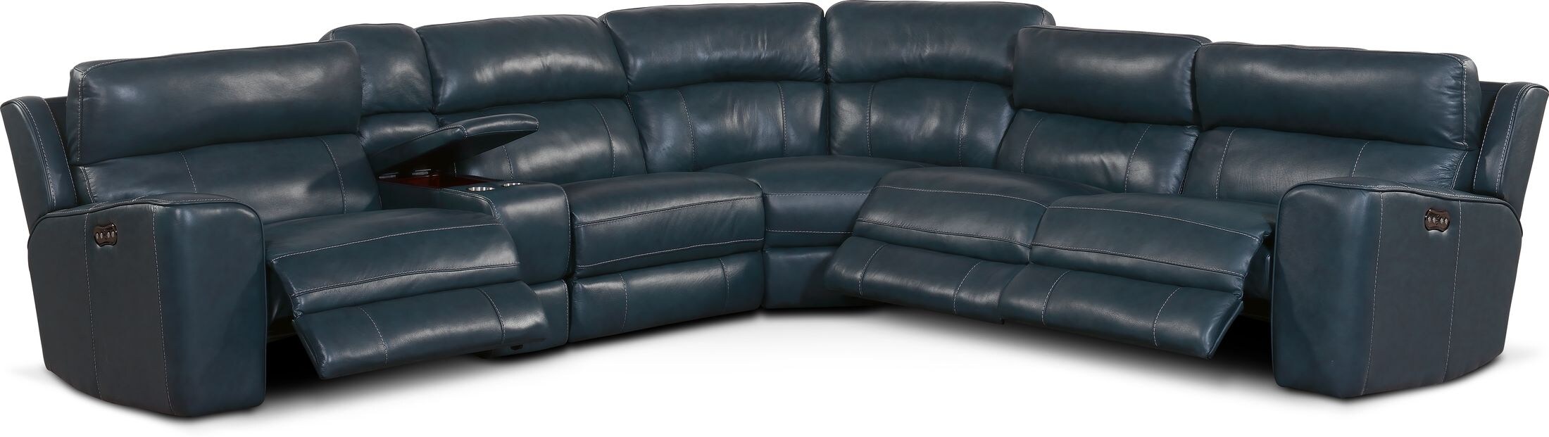 6 seat reclining sectional