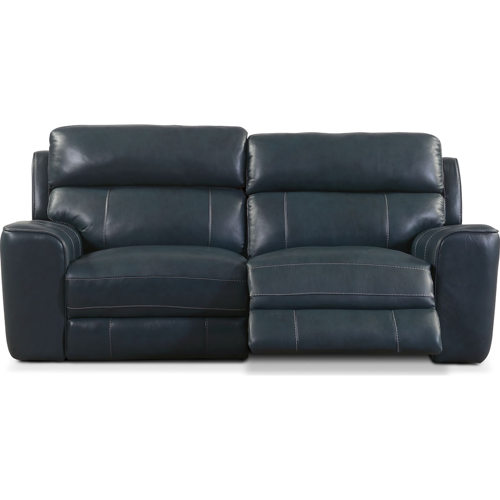 newport blue sofa   