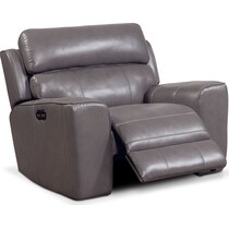 newport gray recliner   