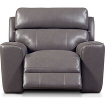 newport gray recliner   