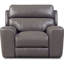 newport gray recliner   