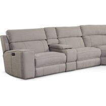 newport gray sectional   