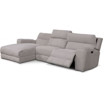 newport gray sectional   