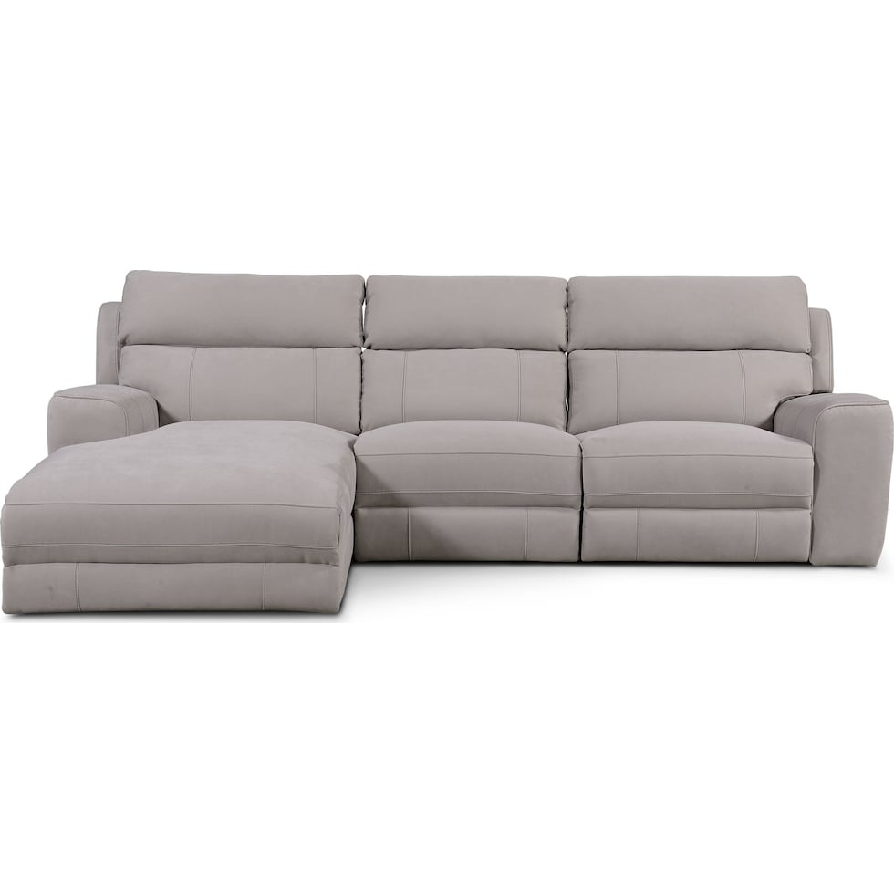 newport gray sectional   