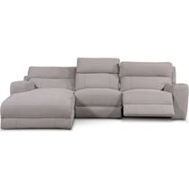 newport gray sectional   