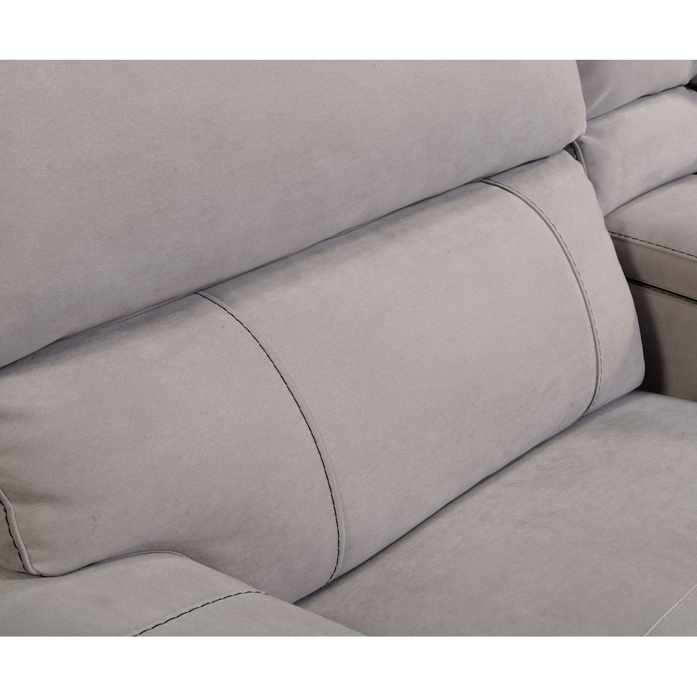 newport gray sectional   