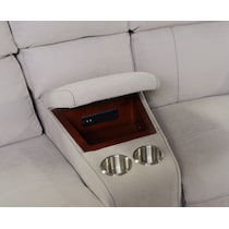 newport gray sectional   