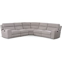 newport gray sectional   