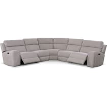 newport gray sectional   